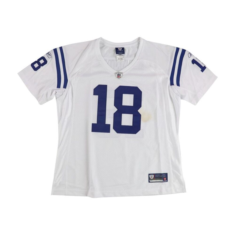 ONFIELD Womens Indianapolis Colts Peyton Manning #18 Jersey, White, L, DM
